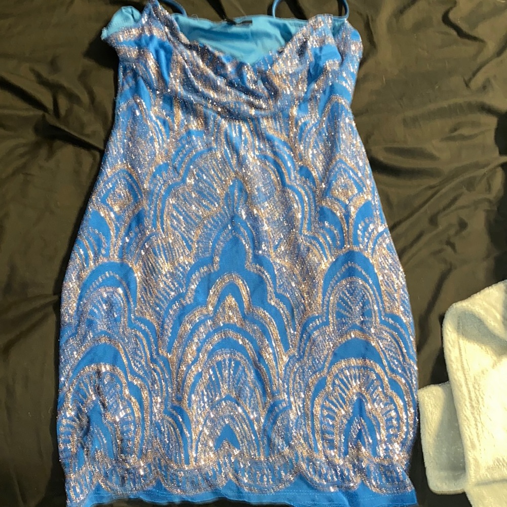 Blue Homecoming dress